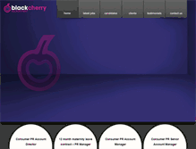 Tablet Screenshot of blackcherryrecruitment.co.uk